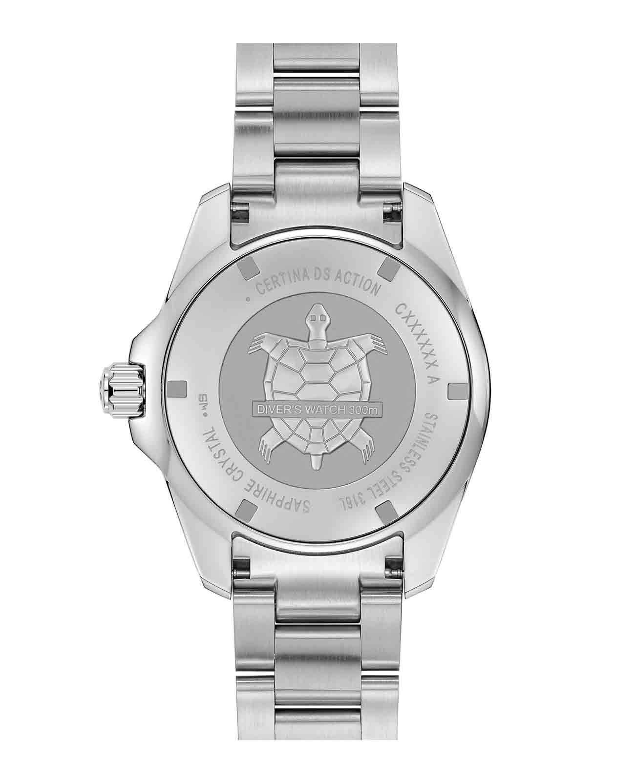 Certina C0326071104100 мужские часы застежка крупным планом