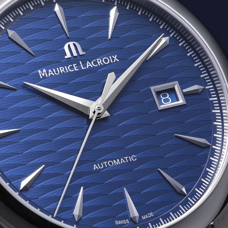 Maurice Lacroix Maurice Lacroix 1975 Automatic Vagues Du Jura 756108-SS001-430-4 , наручные мужские часы фото под углом