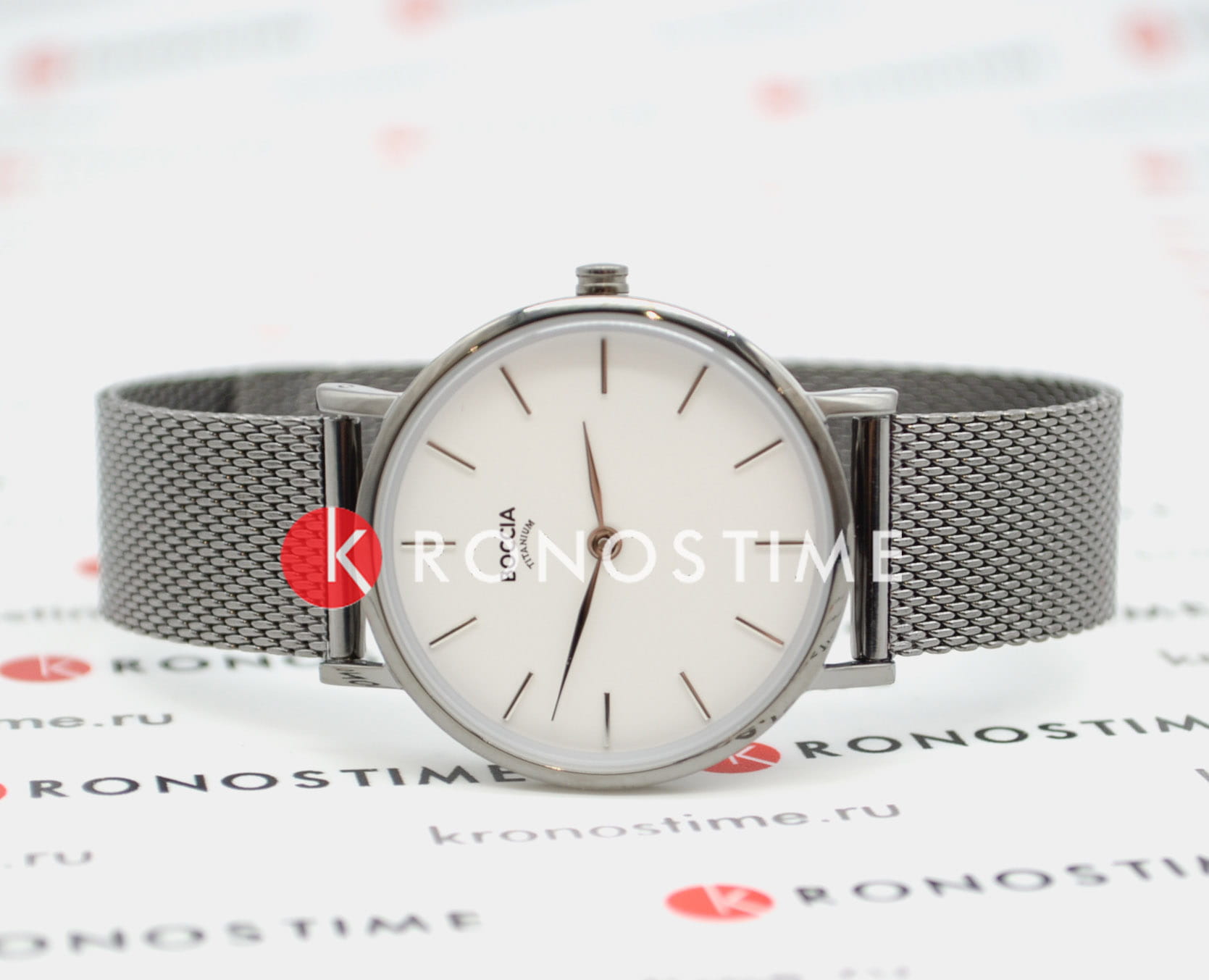 Boccia Titanium Boccia Titanium Circle-Oval 3281-04 женские часы белый циферблат на запястье