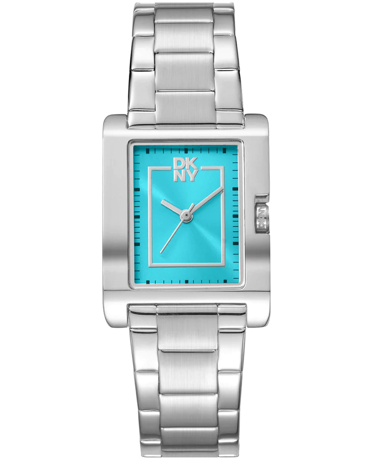 DKNY DKNY Westside Midi DK1L007M0045  DK1L007M0045 кварцевые женские часы голубой циферблат, браслет нержавеющая сталь — вид спереди