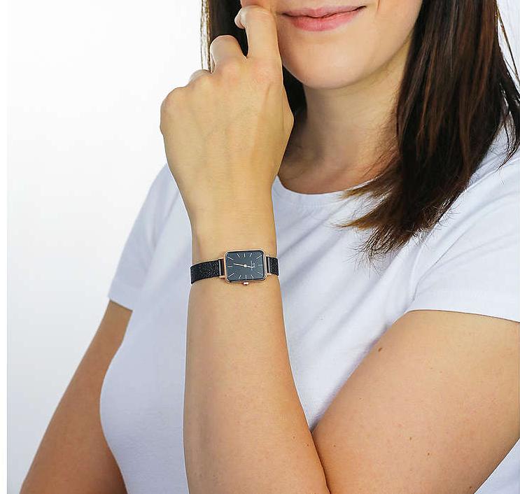 Daniel Wellington Daniel Wellington Quadro Ashfield DW00100433 женские часы черный циферблат на запястье
