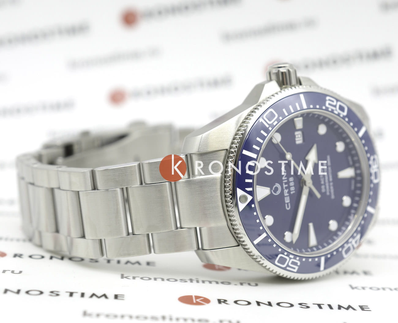 Certina Certina DS Action Diver C032.607.11.041.00,  швейцария мужские часы на браслете нержавеющая сталь боковой вид