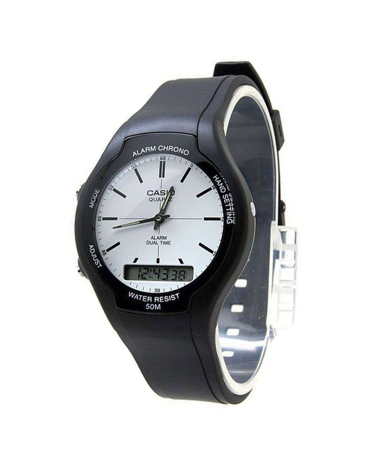 Casio Casio Collection AW-90H-7E, collection япония мужские часы на браслете пластик боковой вид