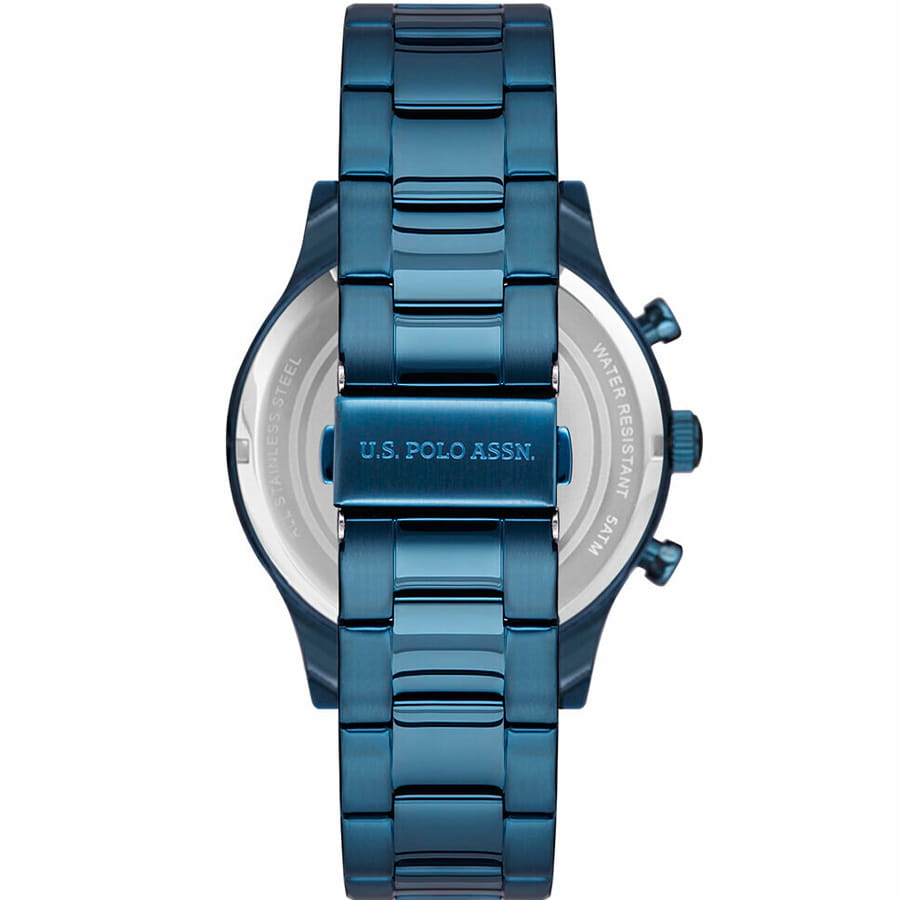 U.S. Polo Assn. U.S. Polo Assn. Crossing USPA1010-02,  сша мужские часы на браслете нержавеющая сталь боковой вид