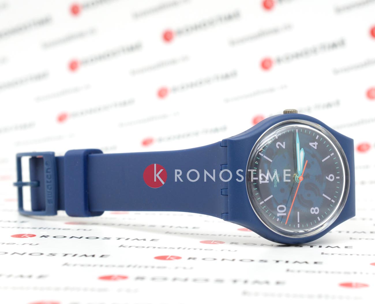 Swatch Swatch Gent Biosourced Lacquered SO28N118 мужские часы синий циферблат на запястье