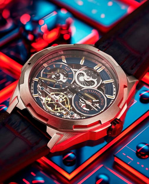 Stuhrling Stuhrling Navigator 1012.03 , наручные мужские часы фото под углом