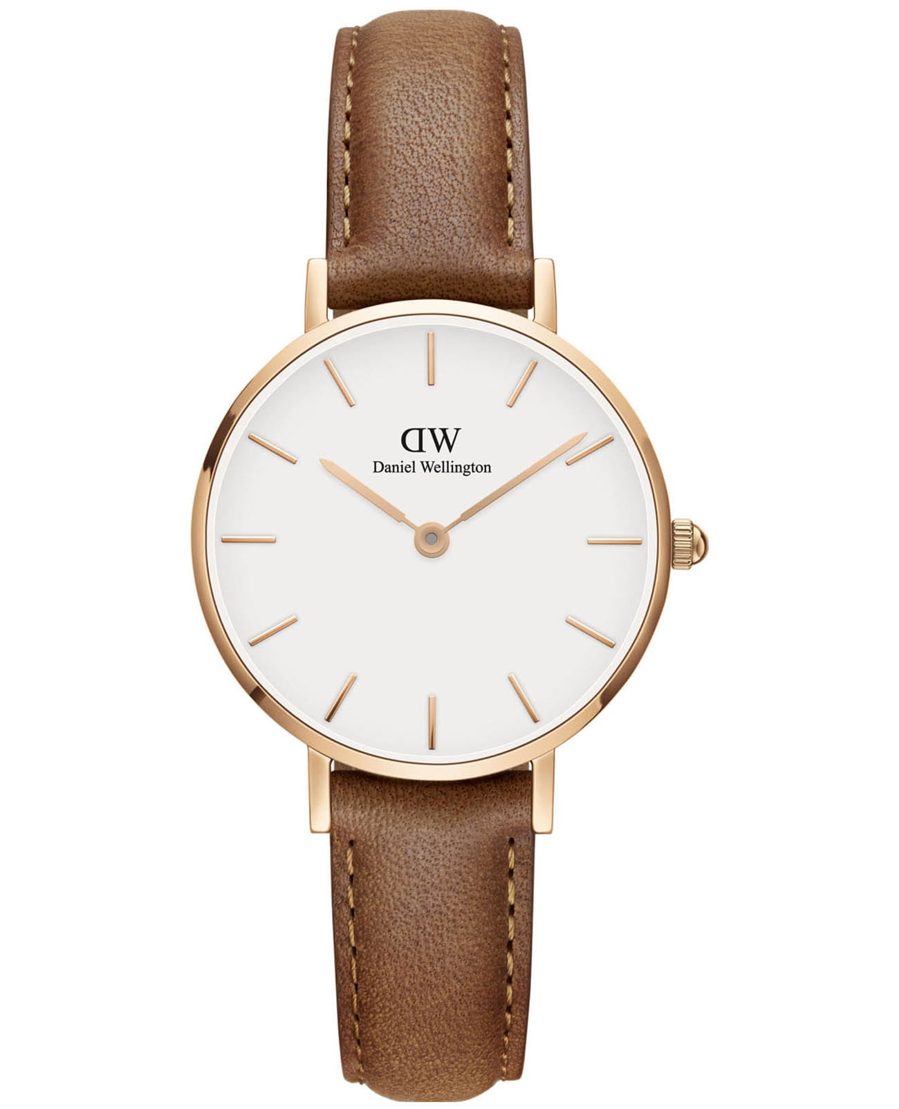 Daniel Wellington Daniel Wellington Petite Durham DW00100228  DW00100228 кварцевые женские часы белый циферблат, браслет кожаный — вид спереди