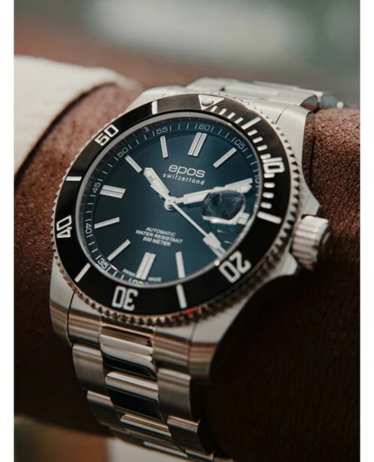 Epos Epos Diver 3504.131.20.15.30 мужские часы черный циферблат на запястье