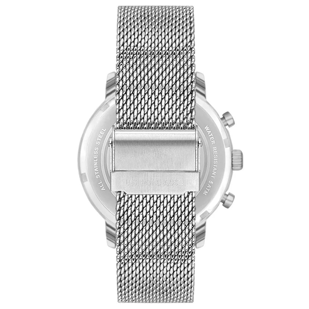 U.S. Polo Assn. U.S. Polo Assn. Crossing USPA1102-04,  сша мужские часы на браслете нержавеющая сталь боковой вид