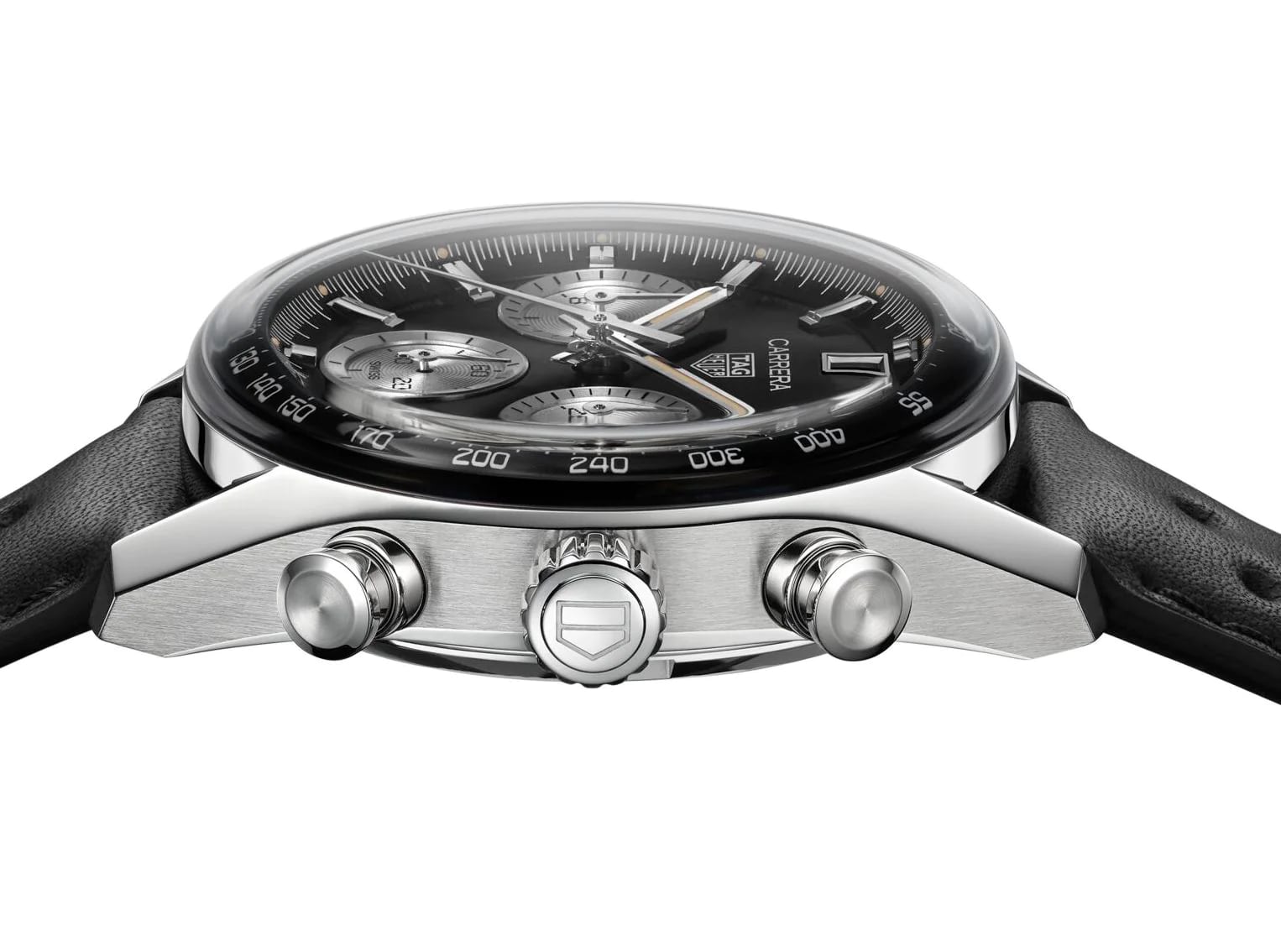 TAG Heuer TAG Heuer Carrera Chronograph CBS2210.FC6534, carrera швейцария мужские часы на браслете кожаный боковой вид