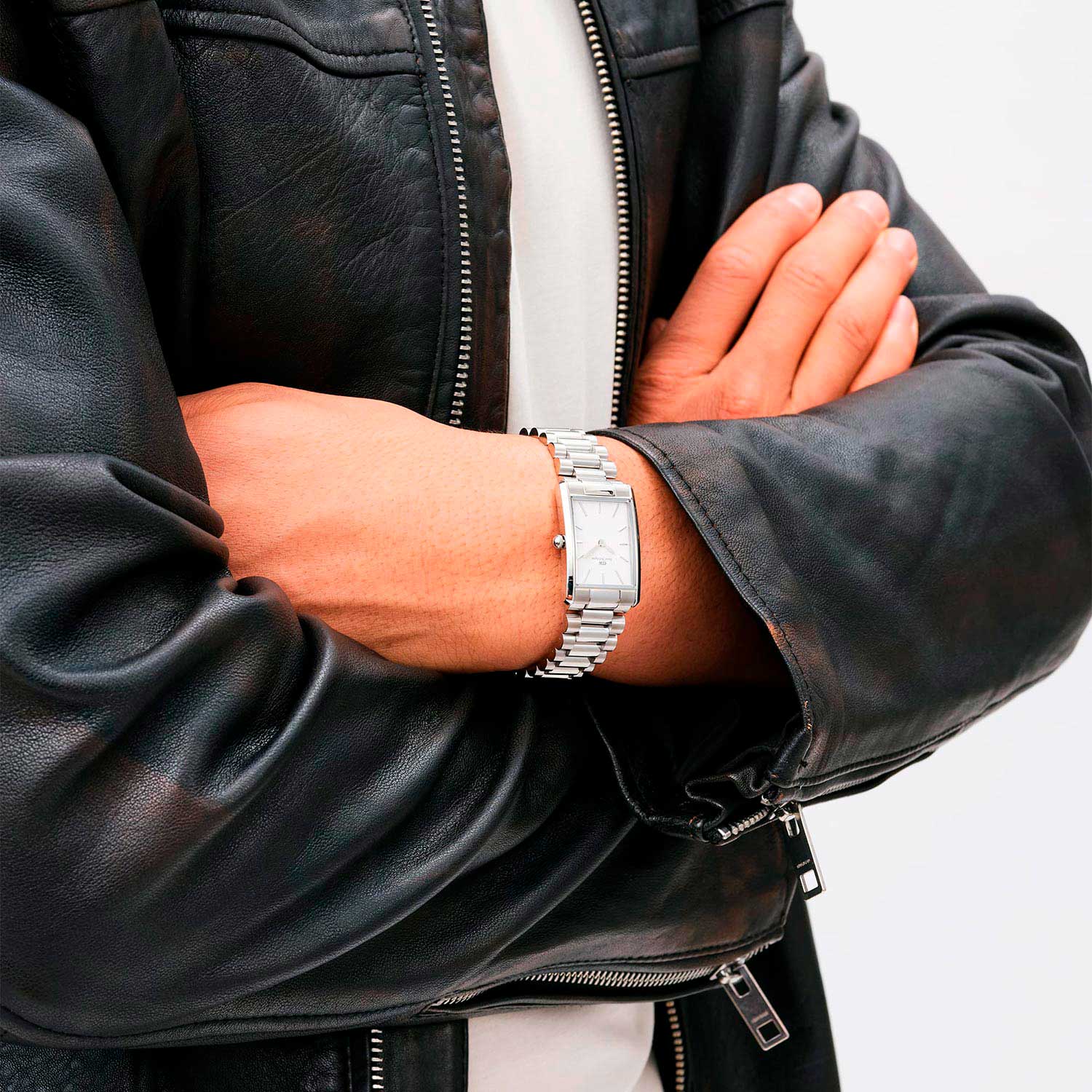 Daniel Wellington Daniel Wellington Bound 3-Link Silver DW00100701 женские часы белый циферблат на запястье