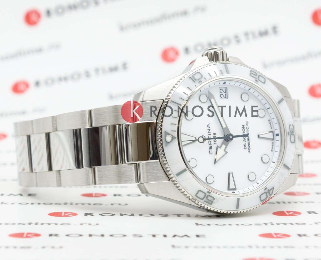 Оригинальные часы Certina Certina DS Action Lady C032.007.11.011.00 механические калибр механизма powermatic 80.611 общий вид