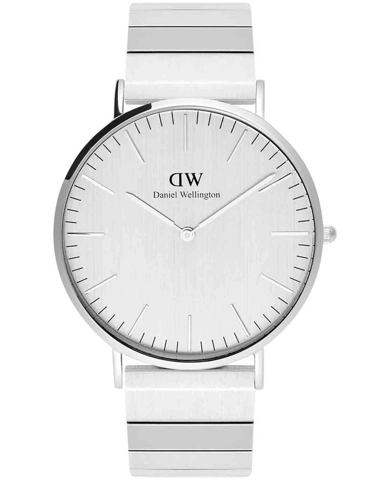 Daniel Wellington Daniel Wellington Classic Piano DW00100775  DW00100775 кварцевые мужские часы серебристый циферблат, браслет нержавеющая сталь — вид спереди
