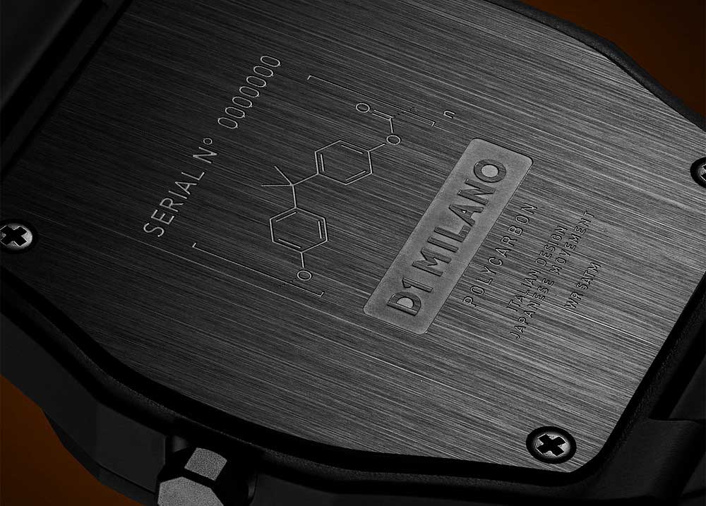 D1 Milano D1 Milano Polycarbon PCBJ13  - задняя крышка  корпуса, италия часы