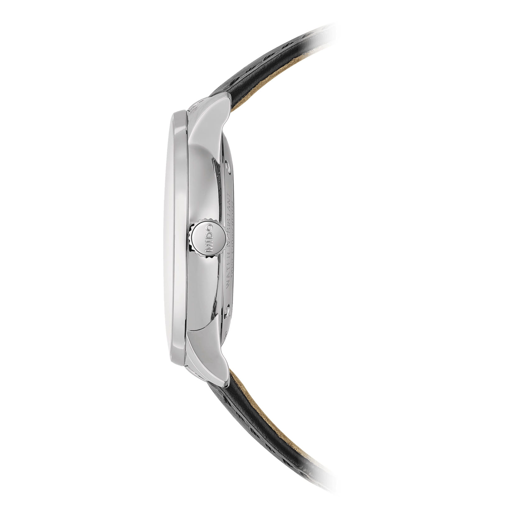 Mido Mido Baroncelli 20th Anniversary Inspired by Architecture M037.407.16.261.00, baroncelli швейцария мужские часы на браслете кожаный боковой вид