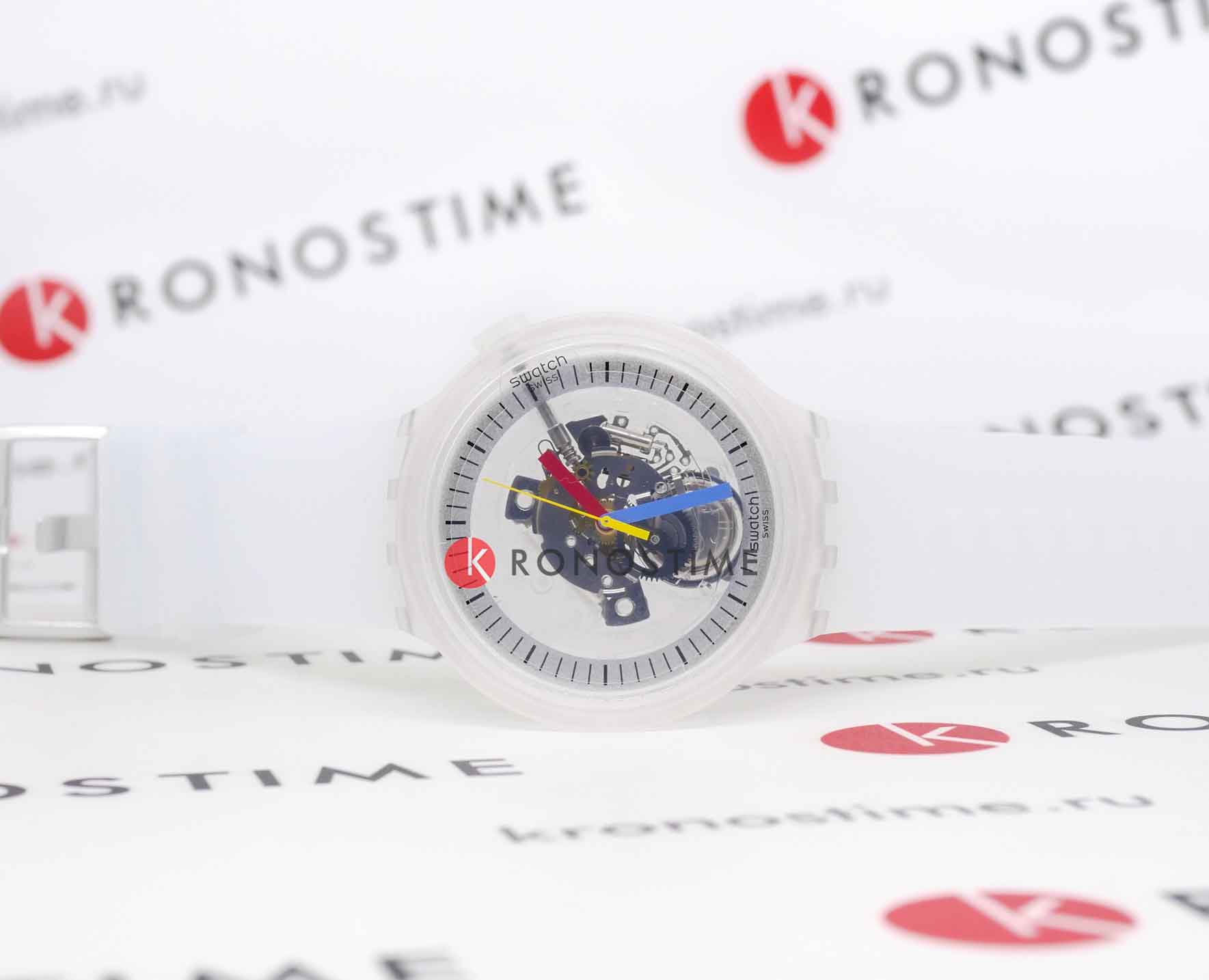 Swatch Swatch Big Bold Lacquered SB01K100 , наручные мужские часы фото под углом