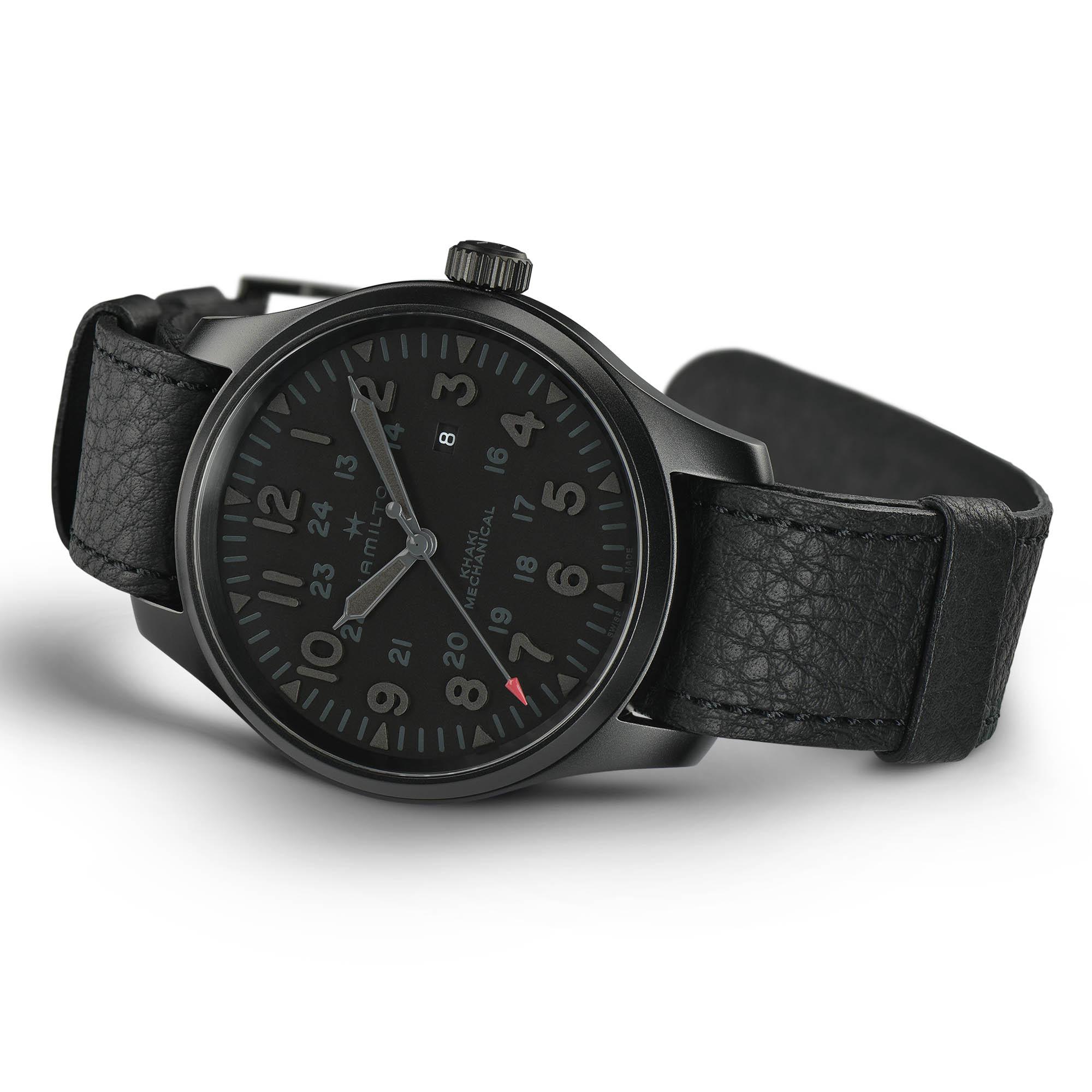 Оригинальные часы Hamilton Hamilton Khaki Field Mechanical H69809730 механические калибр механизма h-50 общий вид