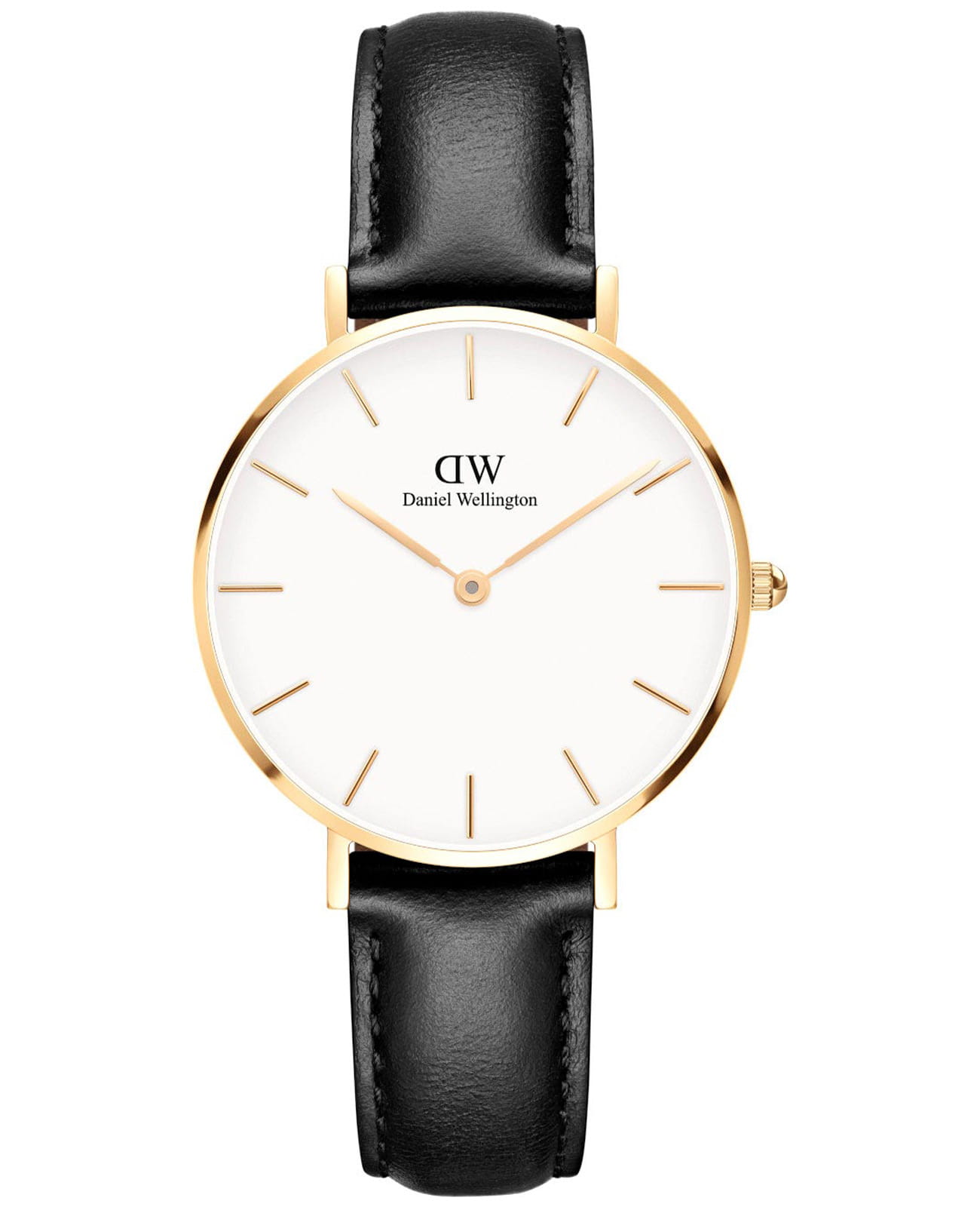 Daniel Wellington Daniel Wellington Petite Sheffield DW00100549  DW00100549 кварцевые женские часы белый циферблат, браслет кожаный — вид спереди