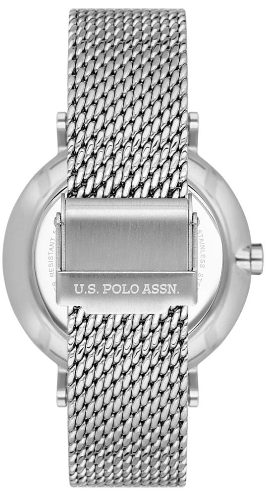 U.S. Polo Assn. U.S. Polo Assn. Crossing USPA1036-01,  сша мужские часы на браслете нержавеющая сталь боковой вид