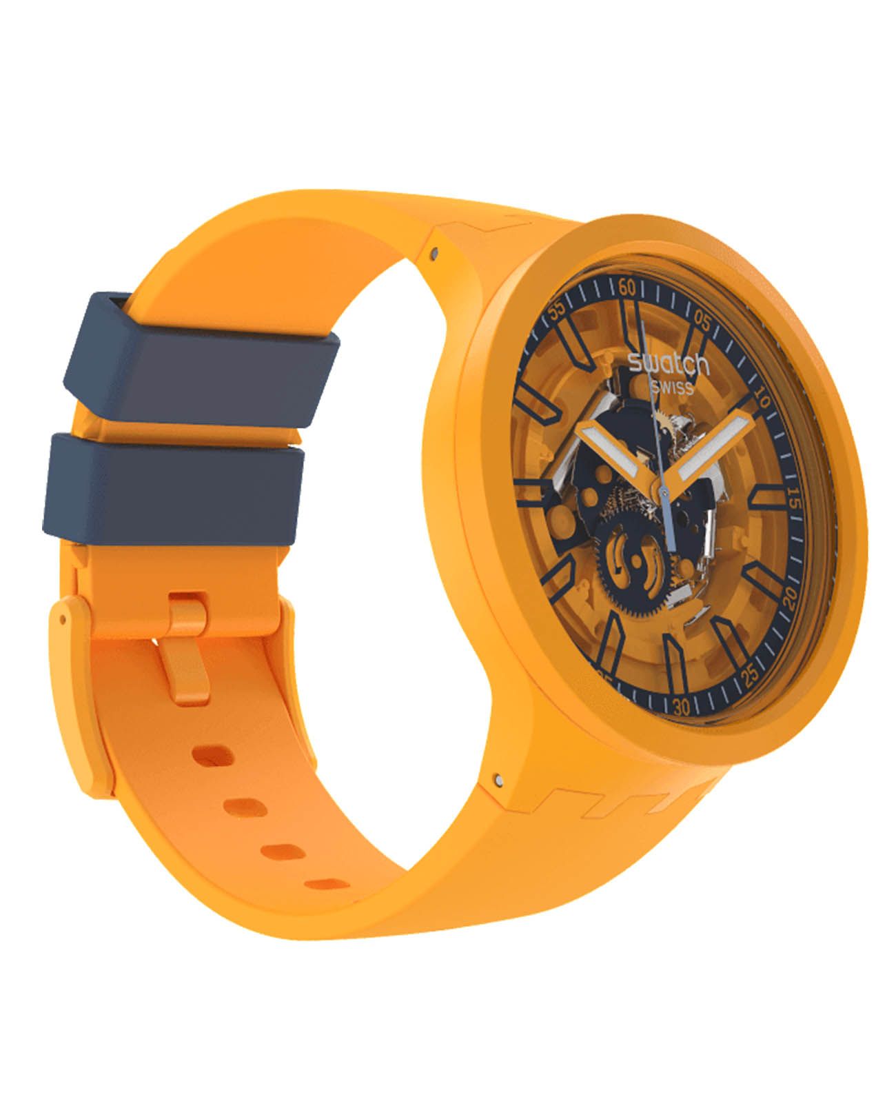 Swatch Swatch Big Bold Lacquered SB01O101, big bold швейцария мужские часы на браслете силикон боковой вид