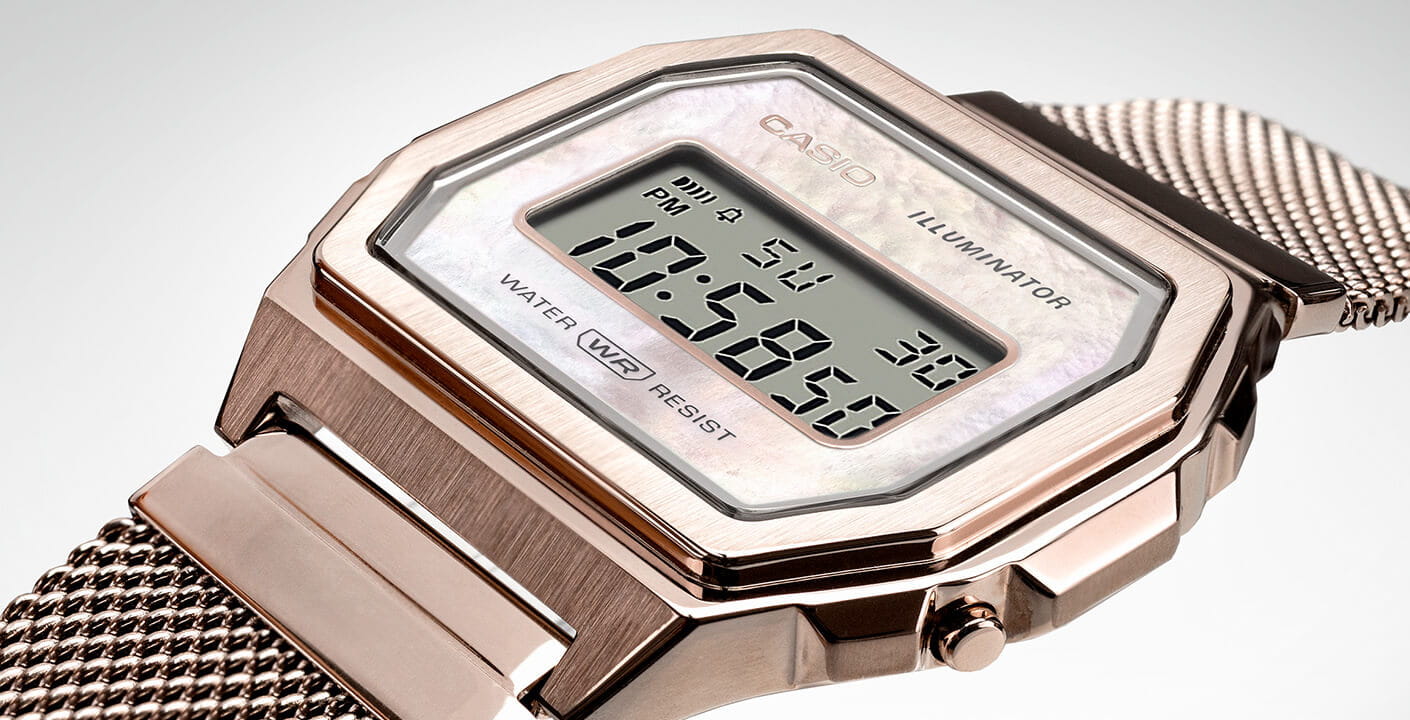 Casio Casio Collection A1000MCG-9 Retro - задняя крышка сталь металл корпуса, япония часы
