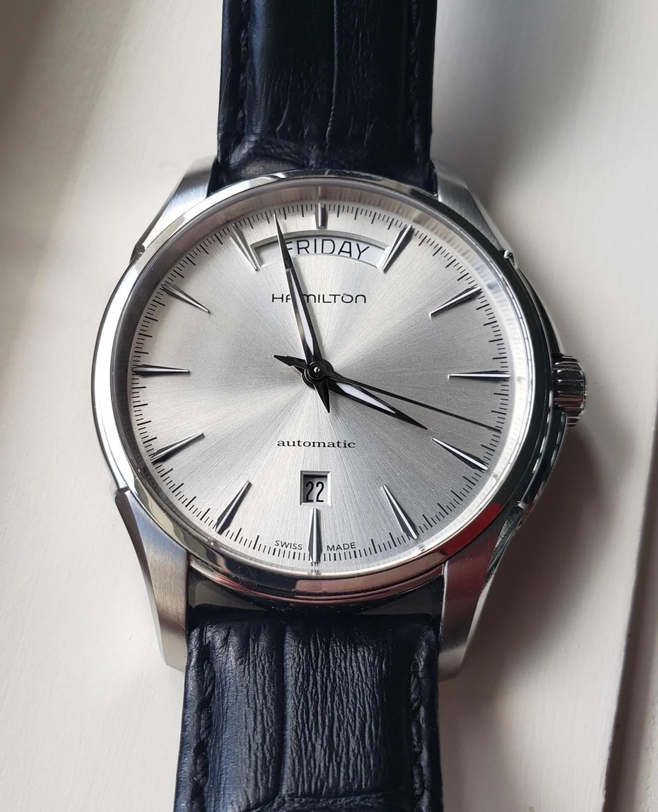 Hamilton Hamilton Jazzmaster Day Date Auto H32505751 , наручные мужские часы фото под углом