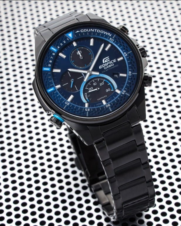 Casio Casio Edifice EFS-S590DC-2A, edifice япония мужские часы на браслете сталь с ip покрытием боковой вид