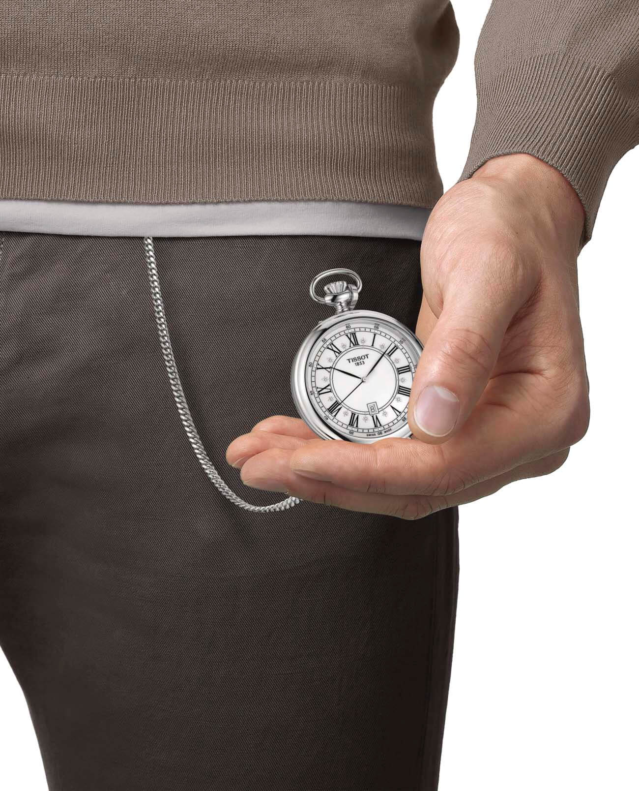 Tissot Tissot Stand Alone T866.410.99.013.00 мужские часы белый циферблат на запястье