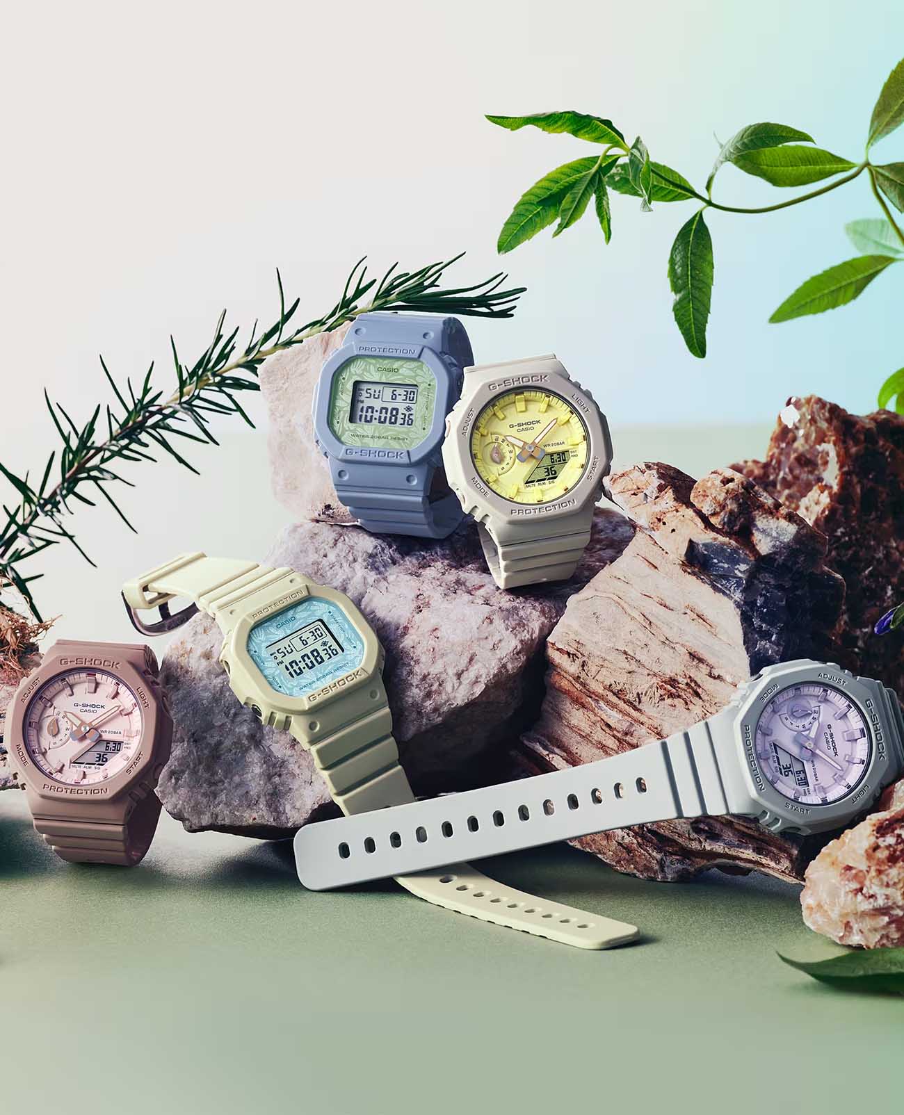 Оригинальные часы Casio Casio G-Shock GMA-S2100NC-4ADR (GMA-S2100NC-4A) электронные калибр механизма  общий вид