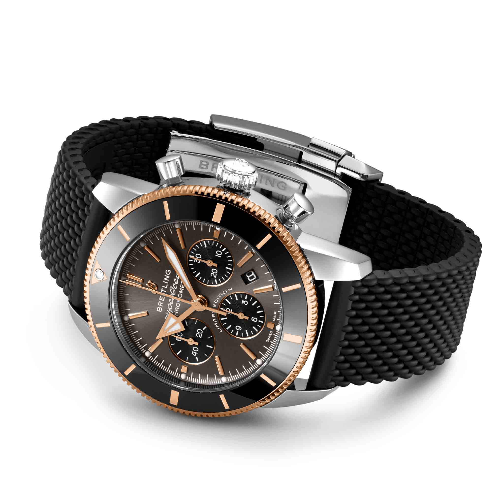 Оригинальные часы Breitling Breitling Superocean Heritage B01 Chronograph 44 UB01621A1M1S1 механические калибр механизма мануфактурный механизм breitling caliber b01 общий вид