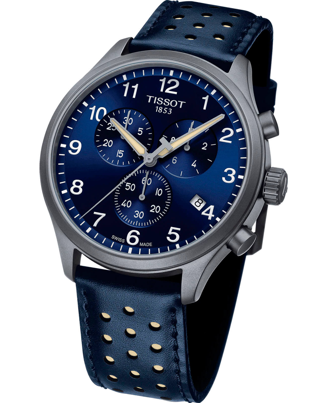 Tissot Tissot Chrono XL Russia Special Edition 2019 T116.617.36.047.02, t-classic швейцария мужские часы на браслете кожаный боковой вид