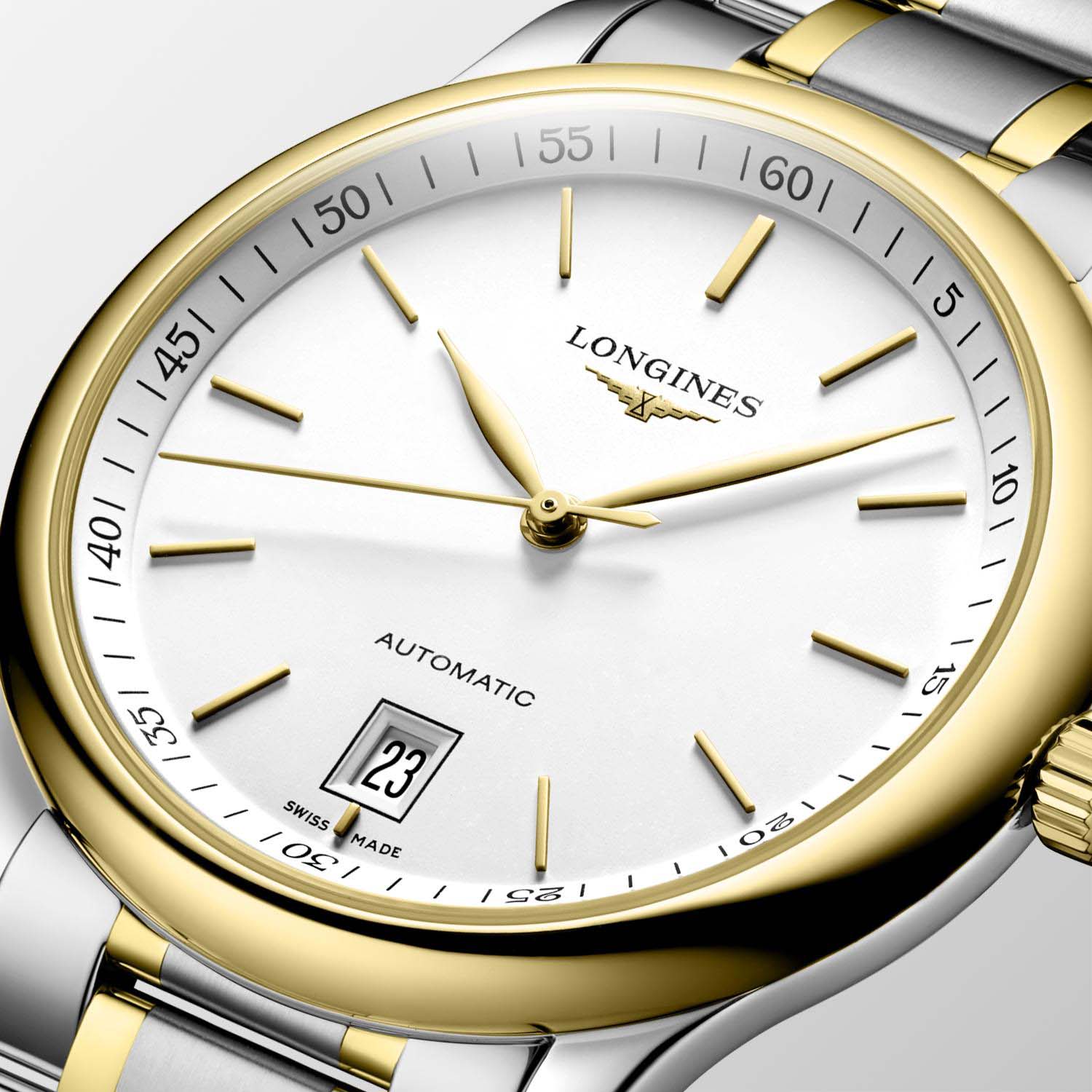 Longines Longines Master Collection L2.628.5.12.7 мужские часы белый циферблат на запястье