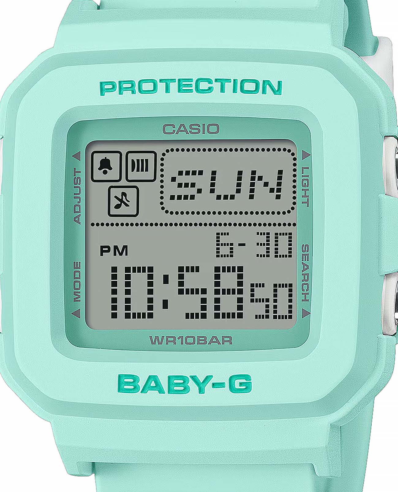 Casio Casio Baby-G BGD-10-3DR (BGD-10-3)  , наручные женские часы фото под углом
