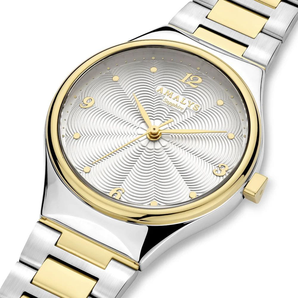 Amalys Amalys Olympe AMW-157,  бельгия женские часы на браслете нержавеющая сталь с pvd-покрытием боковой вид
