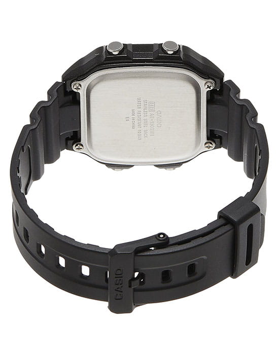 Casio Casio Collection AE-1300WH-1AVDF (AE-1300WH-1A), illuminator япония мужские часы на браслете пластик боковой вид