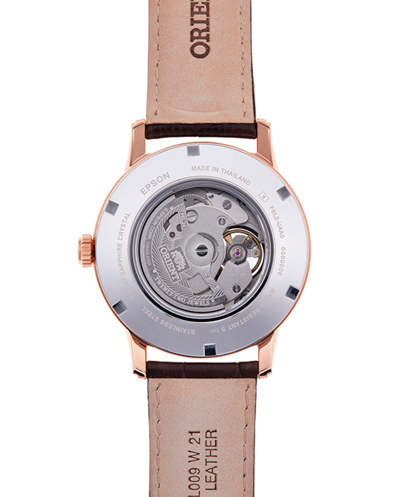 Orient Orient Sun & Moon RA-AS0002S (RN-AS0002S)  — детали корпуса и кожаный