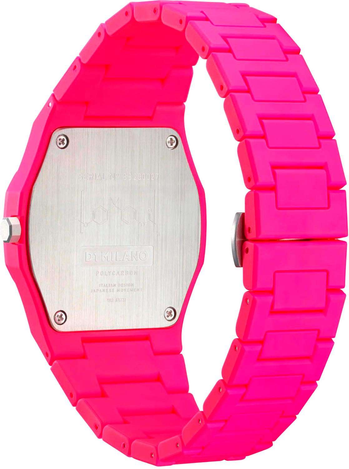 D1 Milano D1 Milano Polycarbon PCBJ32,  италия мужские часы на браслете пластик боковой вид