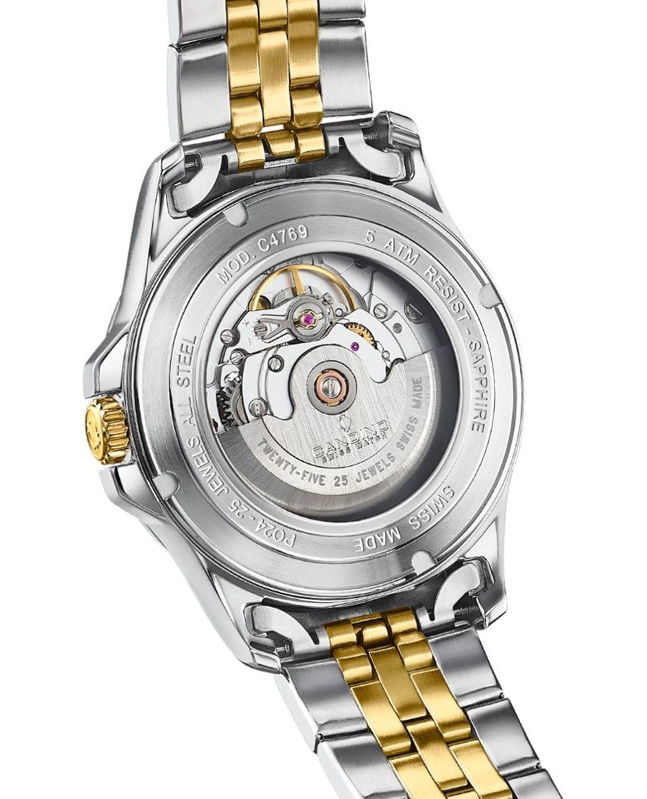 Candino Candino Automatic Gents C4769/4,  швейцария мужские часы на браслете нержавеющая сталь с pvd-покрытием боковой вид