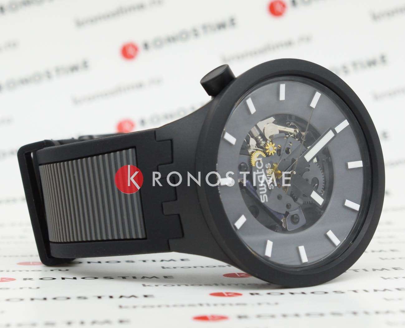 Swatch Swatch Big Bold Biosourced Lacquered SB05B113 мужские часы серый циферблат на запястье