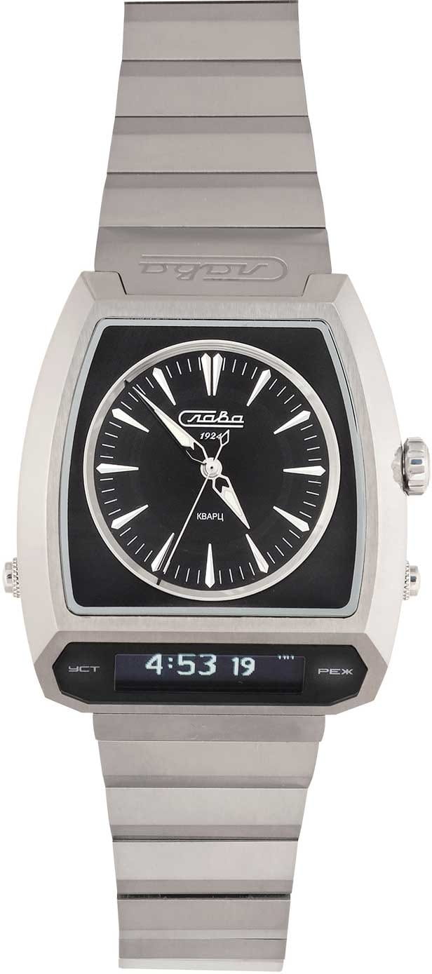 Слава Слава Погоня 9000737/100-GL32 , наручные мужские часы фото под углом