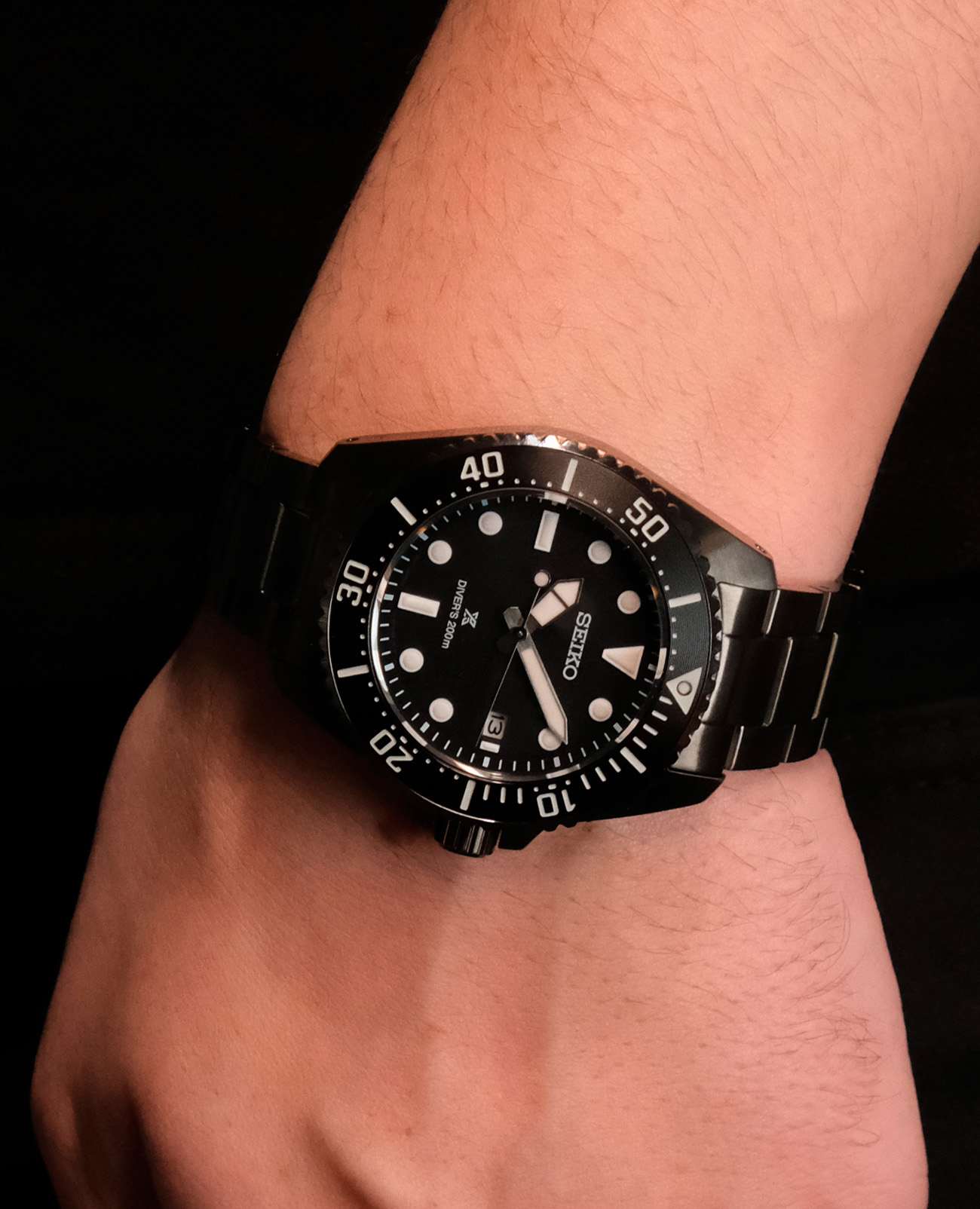 Seiko Seiko Prospex Sea SNE599P1 кварцевые мужские часы часы крупный план черный циферблата