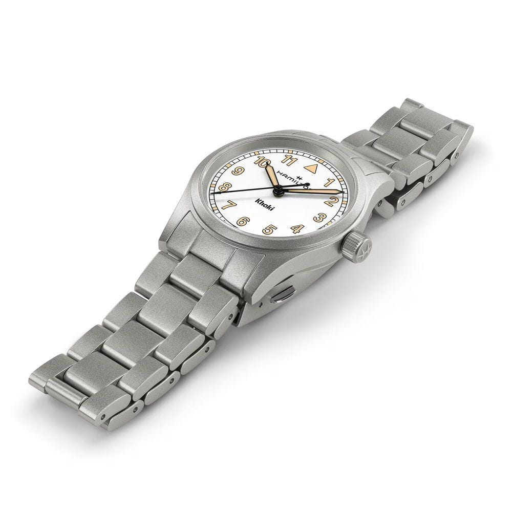 Hamilton Hamilton Khaki Field Quartz 33mm H69301110 , наручные мужские часы фото под углом