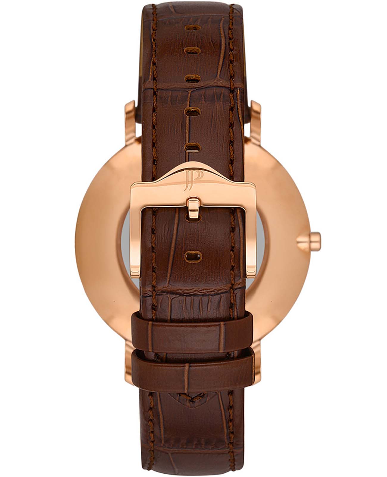 Jacques Philippe Jacques Philippe Base JPQGS073143,  швейцария мужские часы на браслете кожаный боковой вид