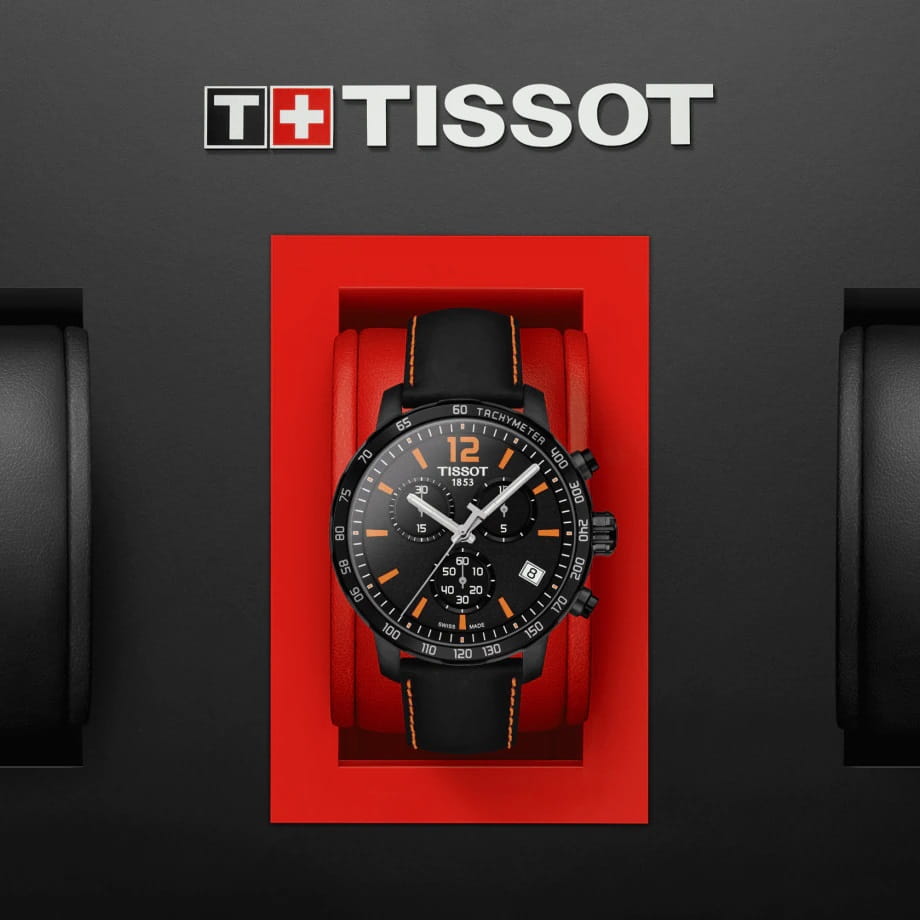 Tissot Tissot T-Sport Quickster T095.417.36.057.00 мужские часы черный циферблат на запястье