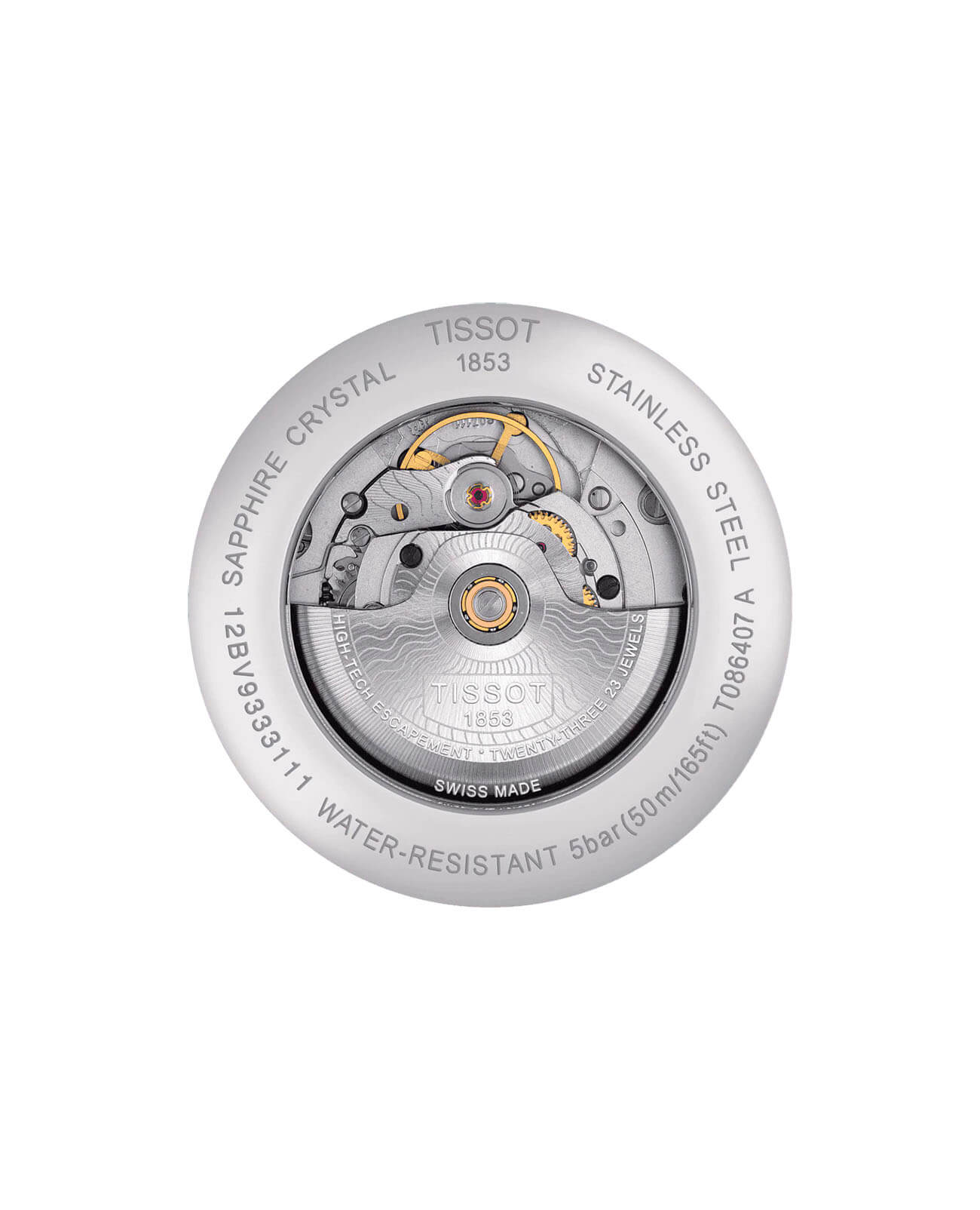 Tissot Tissot Luxury Powermatic 80 T086.407.16.051.00, t-classic швейцария мужские часы на браслете кожаный боковой вид