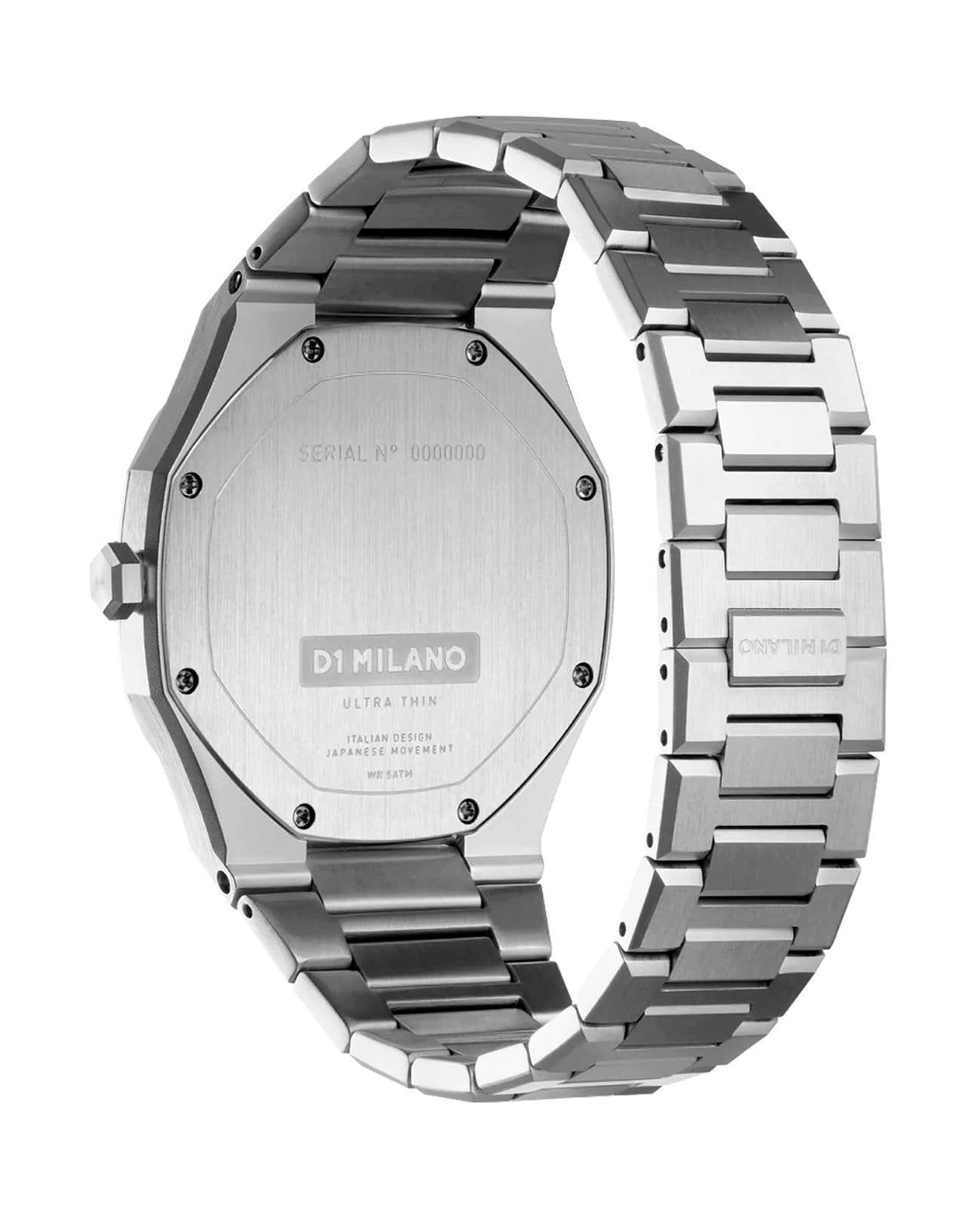 D1 Milano D1 Milano Ultra Thin UTBU08  - задняя крышка металл сталь корпуса, италия часы