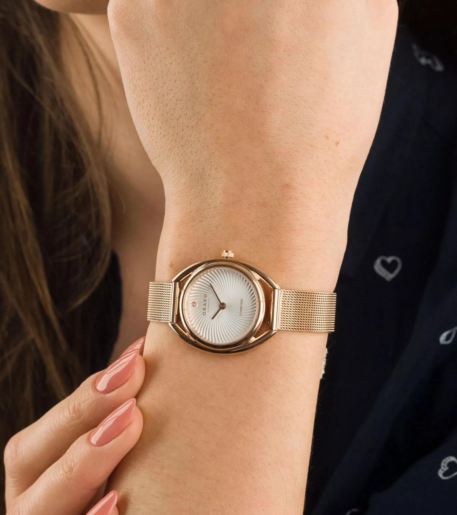 Obaku Obaku Diamond V286LXVIMV  - задняя крышка металл сталь корпуса, дания часы