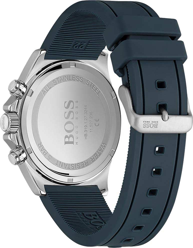 Hugo Boss HB 1513873,  германия мужские часы на браслете силикон боковой вид