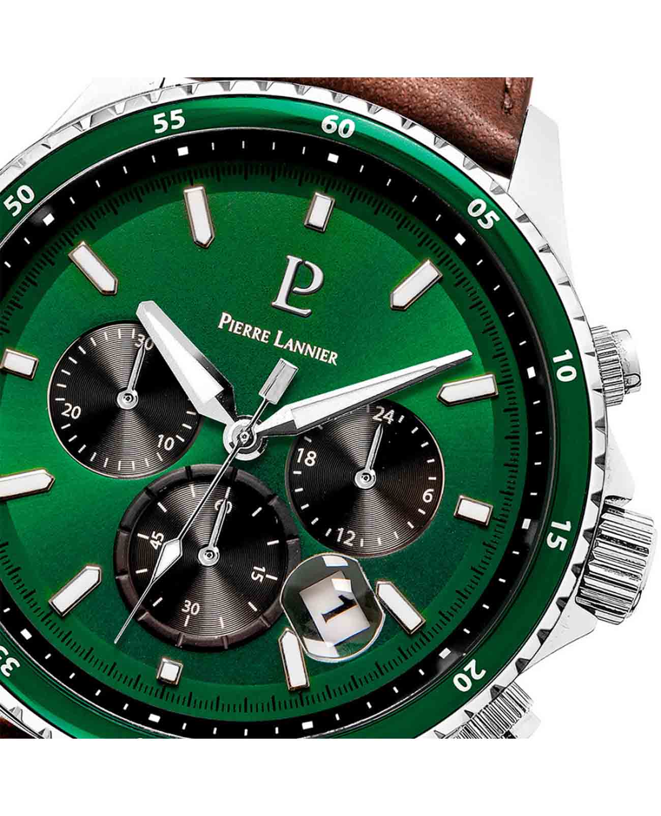 Pierre Lannier Pierre Lannier Cronos 227G164  — детали корпуса и кожаный