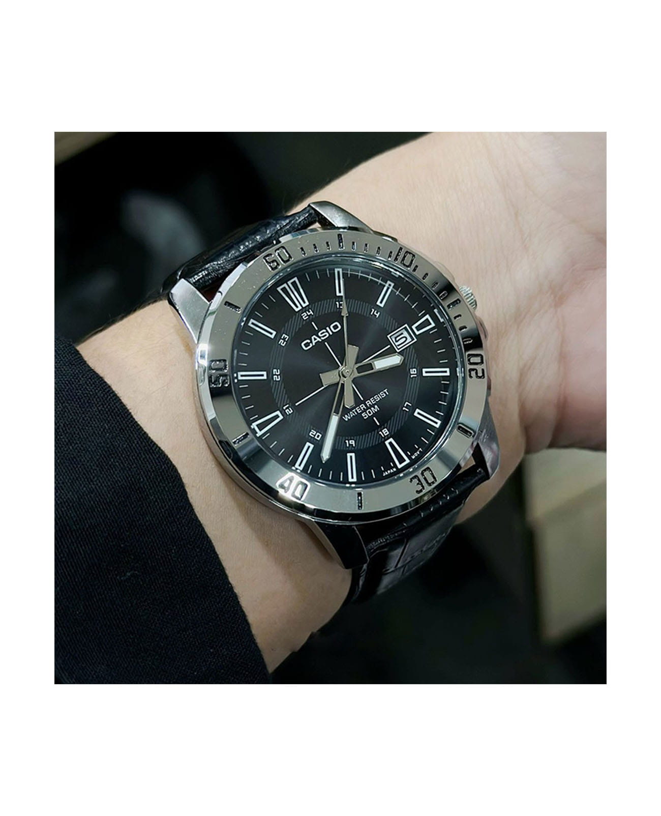 Casio Casio Collection MTP-VD01L-1CVUDF (MTP-VD01L-1C) , наручные мужские часы фото под углом